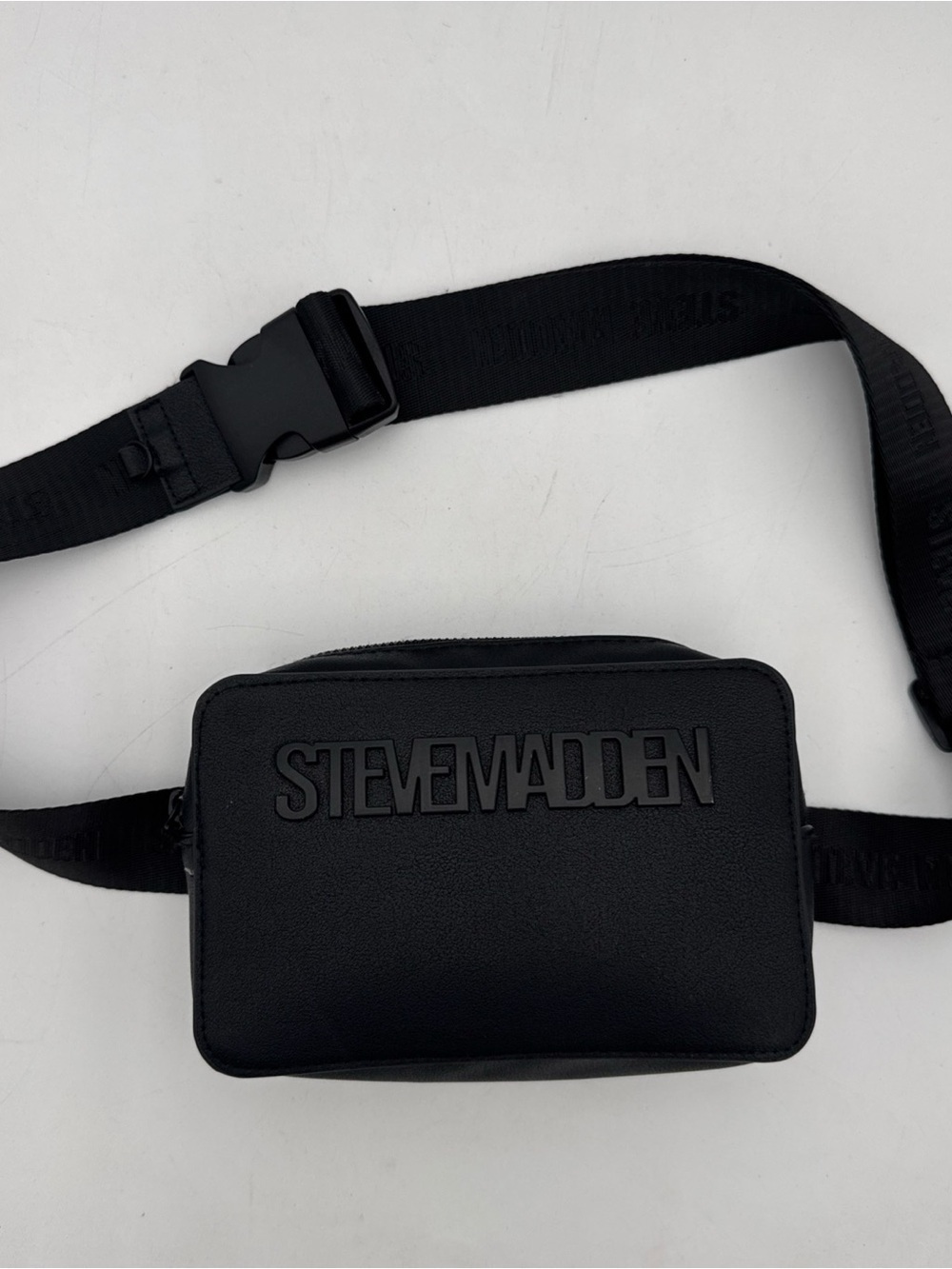 Steve Madden Black Crossbody Belt Bag